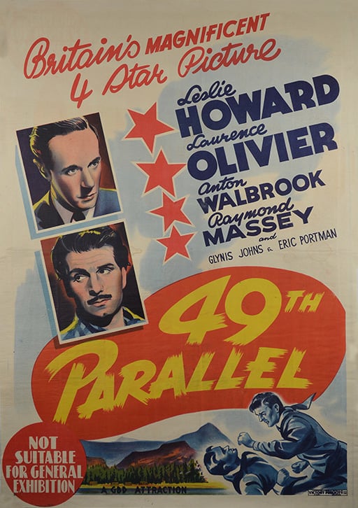 49th Parallel (1941) ฝ่านรกสมรภูมิเดือด