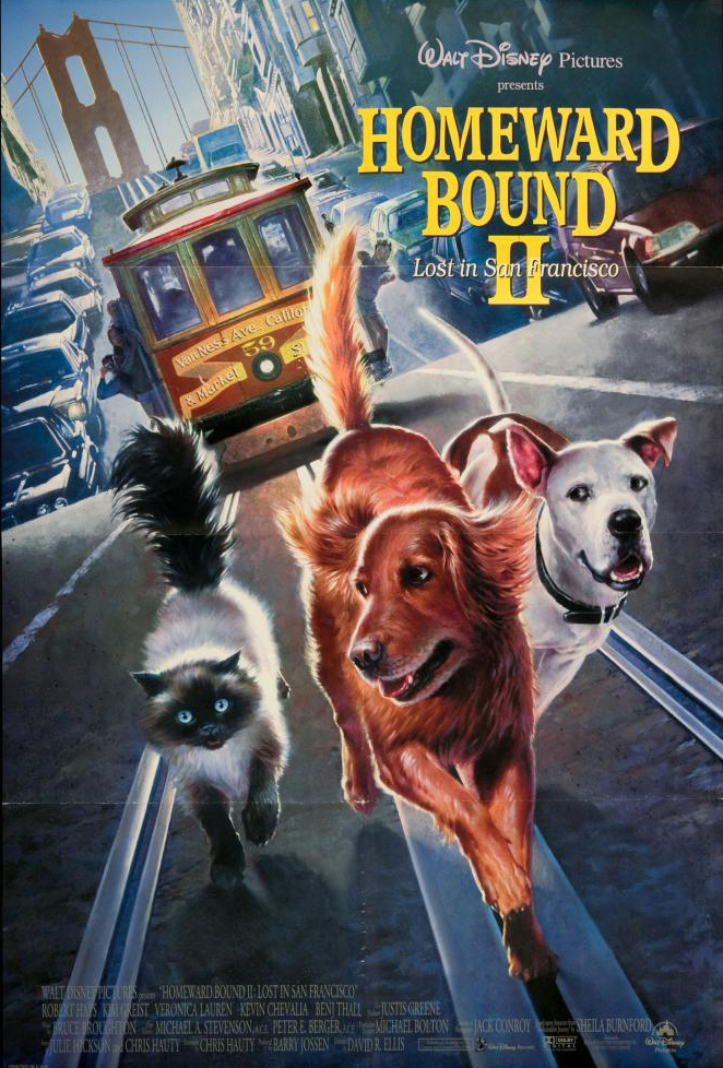 Homeward Bound II: Lost in San Francisco (1996) 2 หมา 1 แมว หายไปในซานฟรานซิสโก