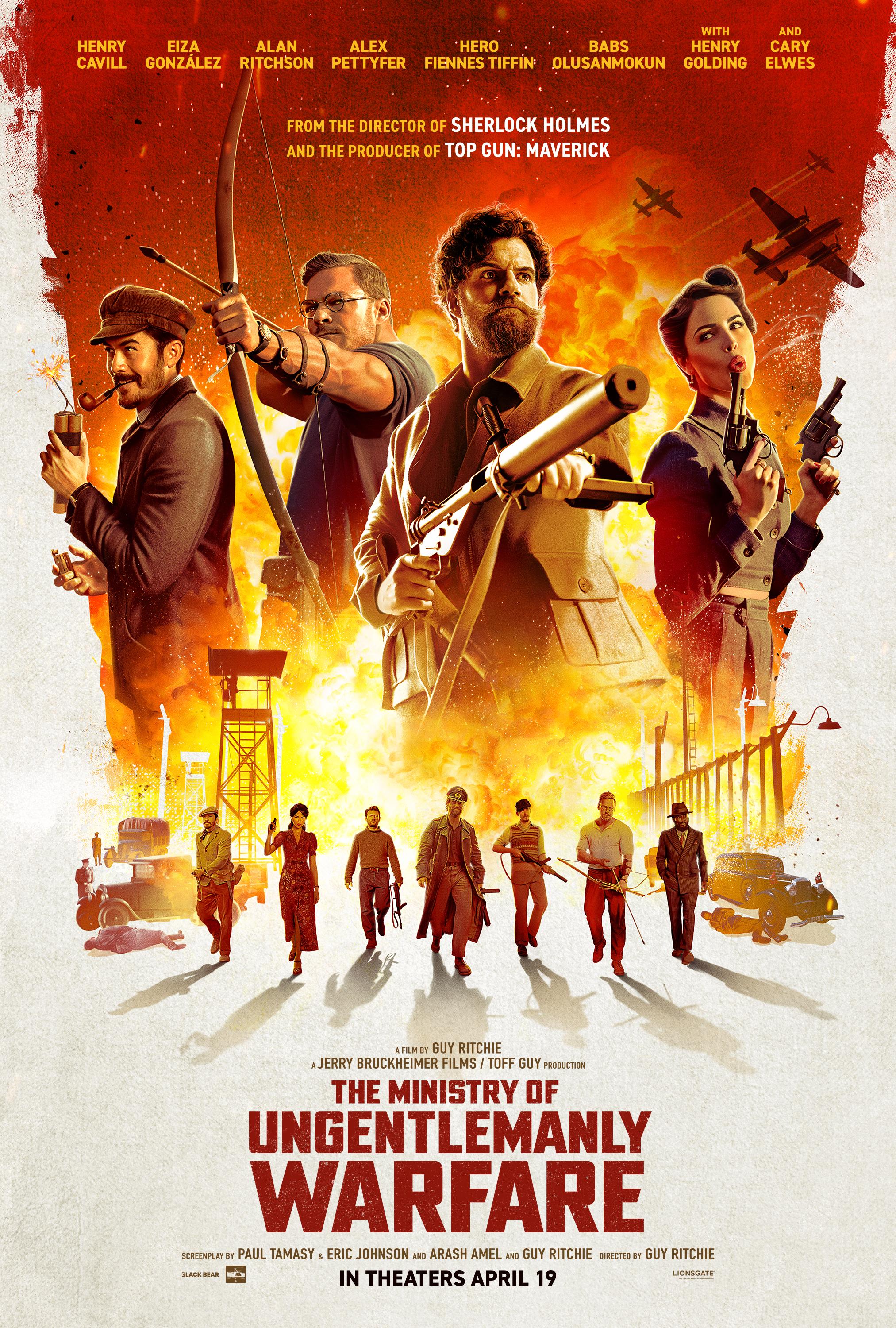 Movie poster: The Ministry of Ungentlemanly Warfare (2024) แสบจารชนคนพลิกโลก